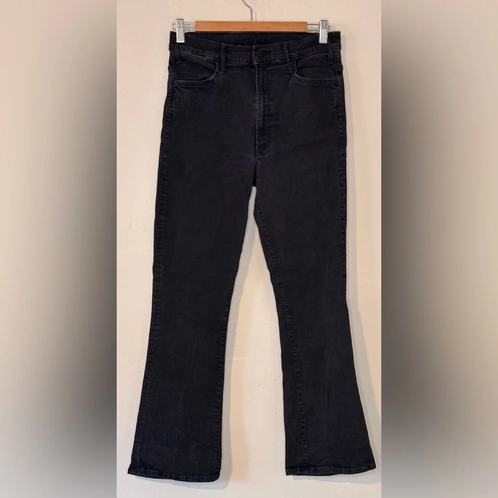 MOTHER The Hustler Ankle Black Jeans Not Guilty Wash Size 30 - Picture 2 of 16